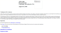 Desktop Screenshot of amta2006.amtaweb.org